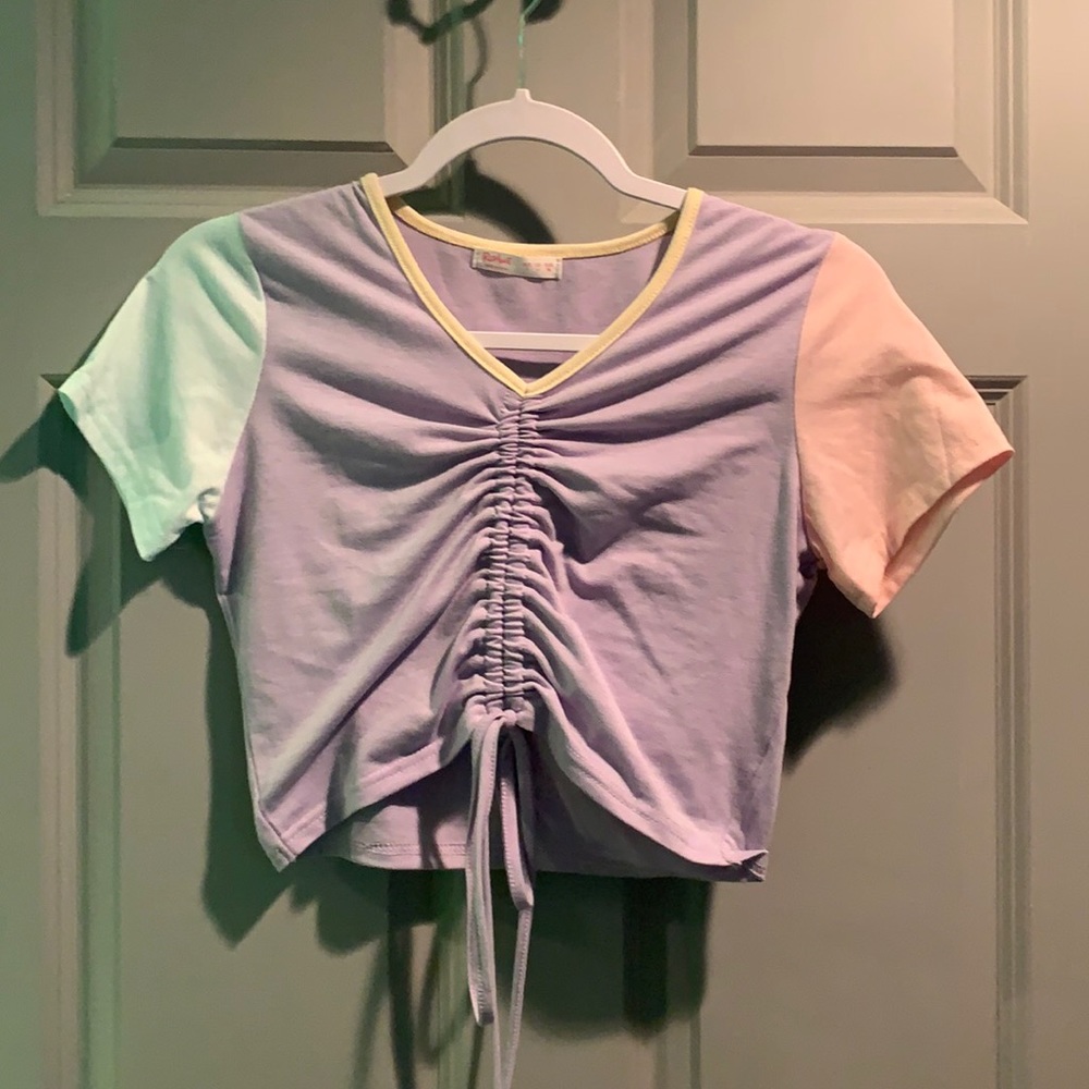 Romwe Colorblock Tshirt